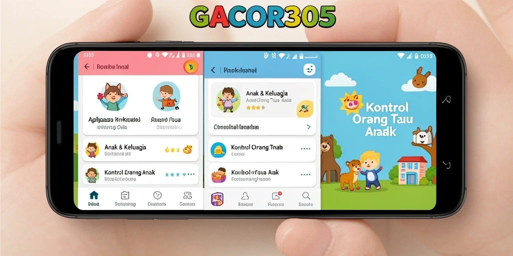 Antarmuka GACOR305 yang ramah orang tua dan anak.
