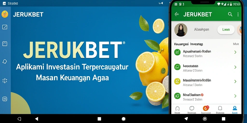 Tampilan antarmuka pengguna JERUKBET yang modern dan informatif.