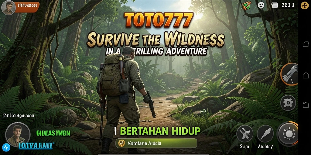 Antarmuka game TOTO777 yang menunjukkan aksi bertahan hidup dan eksplorasi.