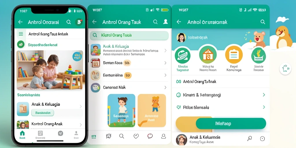 Antarmuka pengguna WG87 yang intuitif dan mudah digunakan.